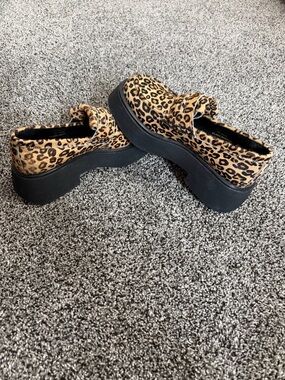 Steve Madden Leopard Print Platform Loafers